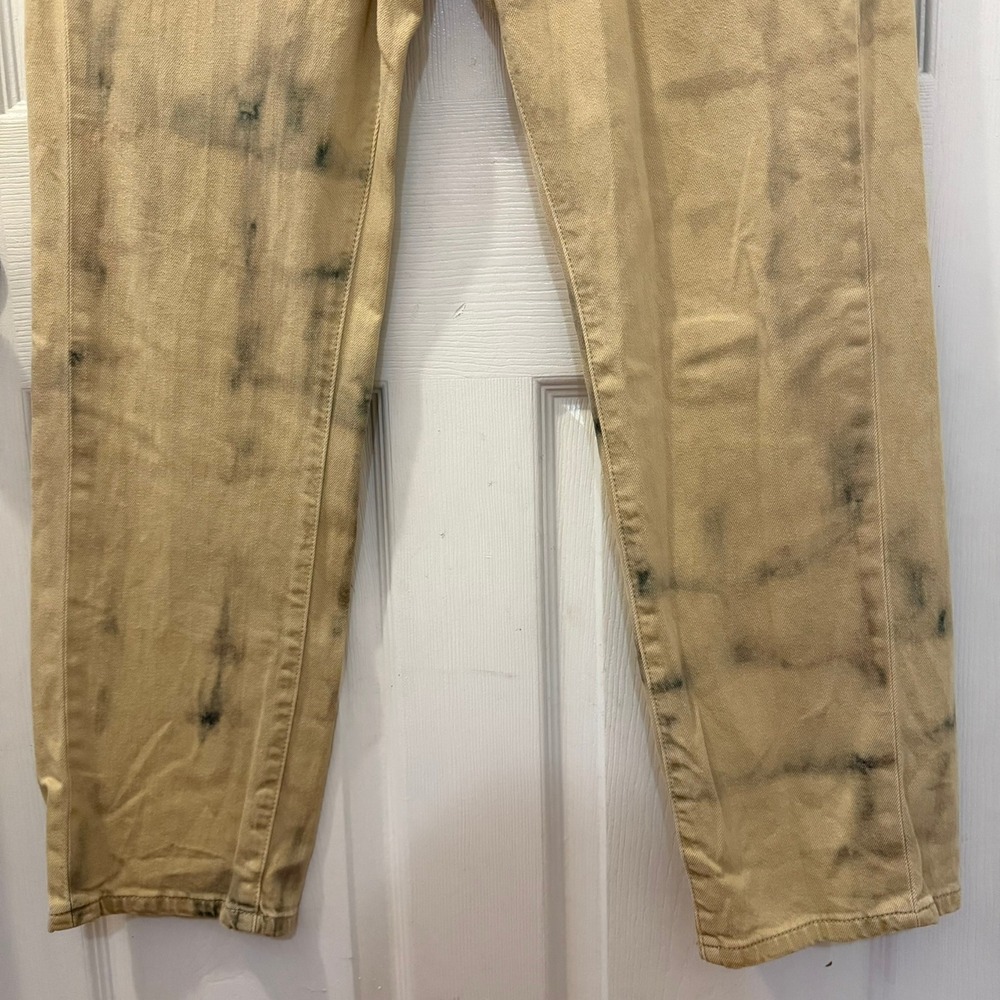 Pilcro Anthropology Women Size 31 TALL 'The Borrowed' Tan Boyfriend Jeans Grunge - Picture 5 of 16